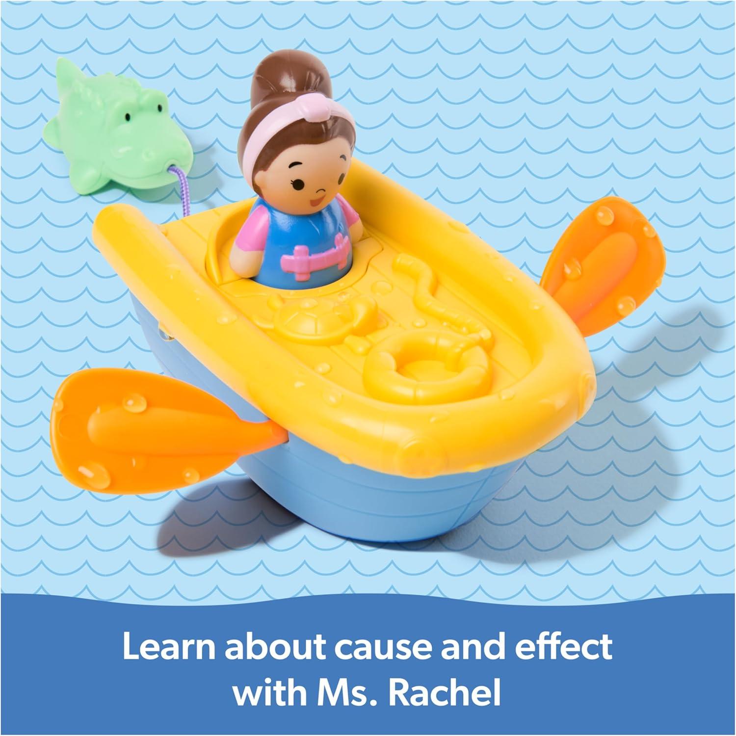imageMs Rachel Official Row Your Boat Water Toy Educational Bath Toys ampamp Toddler Toys for Girls ampamp Boys Ages 23 Years