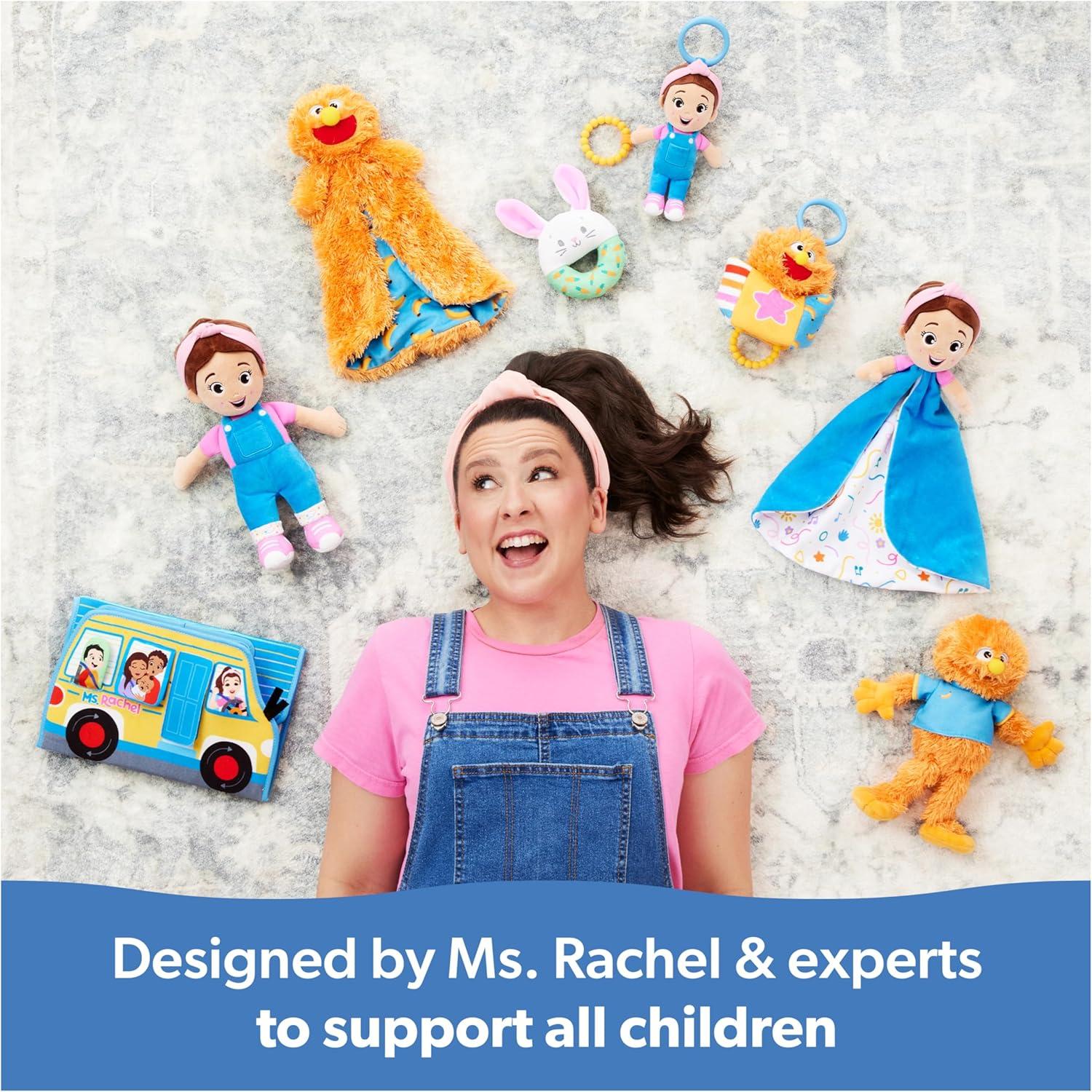 imageMs Rachel Potty Time with Bean 11 Plush Teddy Bear with Play Toilet ampamp Accessories Toddler Toys for Girls ampamp Boys for Ages 18 Months to 3