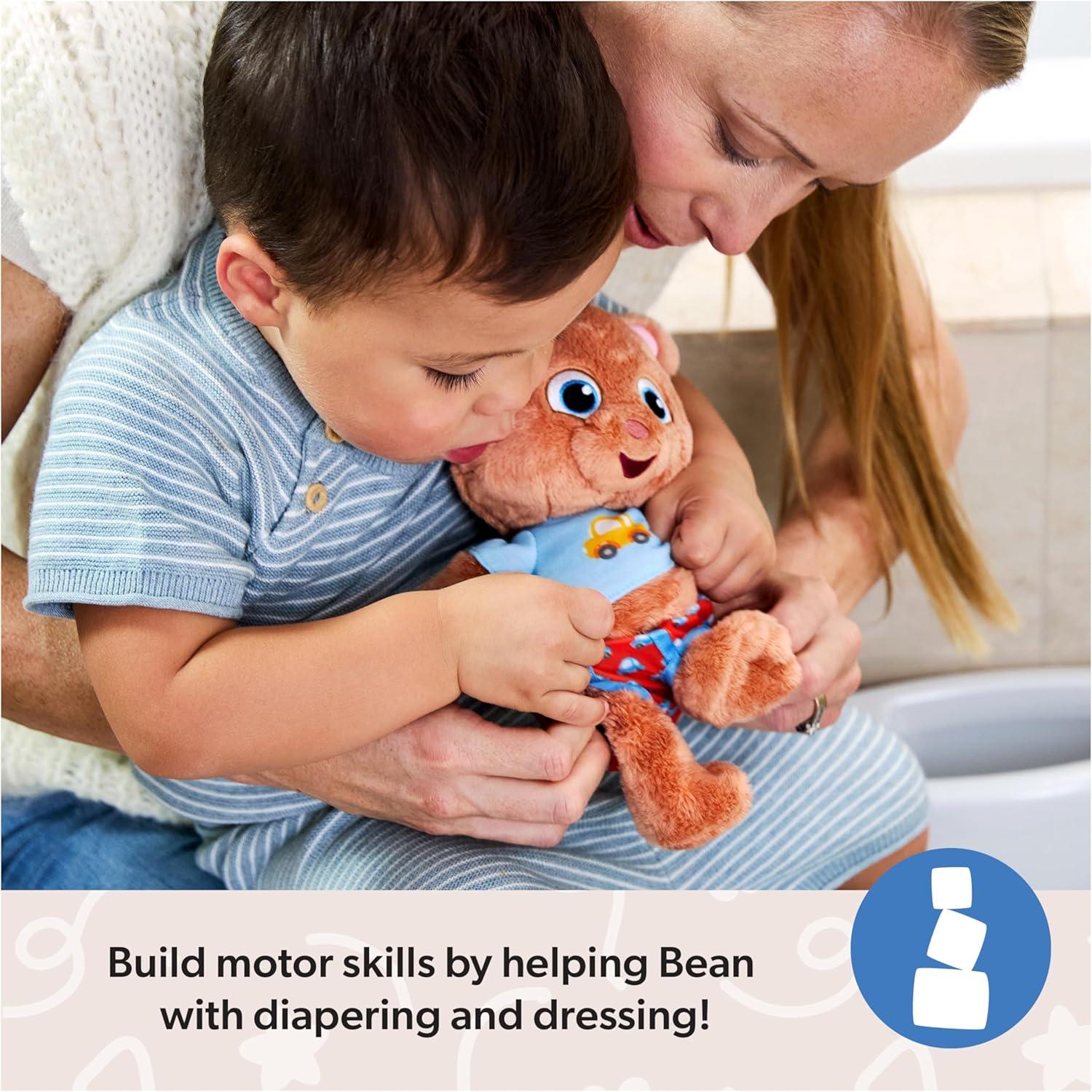 imageMs Rachel Potty Time with Bean 11 Plush Teddy Bear with Play Toilet ampamp Accessories Toddler Toys for Girls ampamp Boys for Ages 18 Months to 3