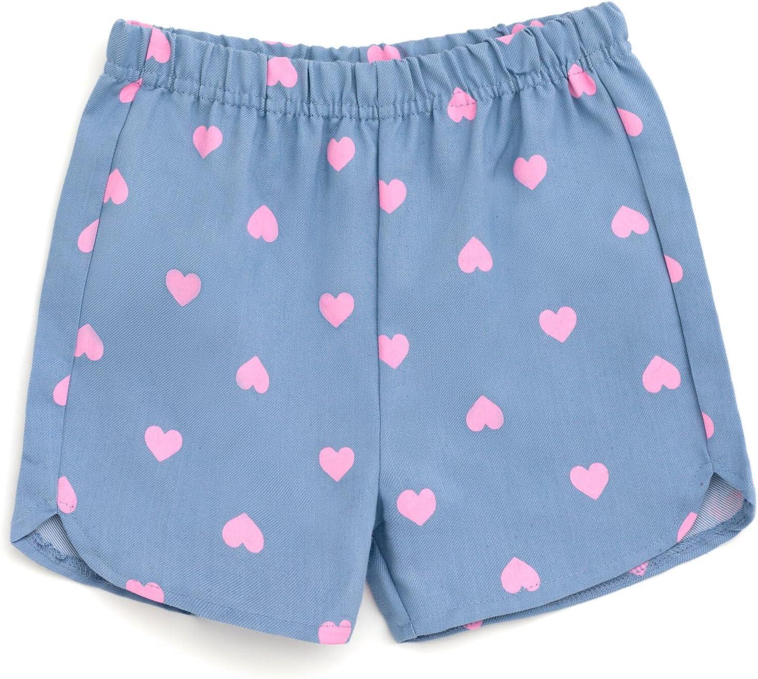 imageMs Rachel TShirt and Chambray Shorts Outfit Set Infant to Toddler Sizes 12 Months 5TPink Blue