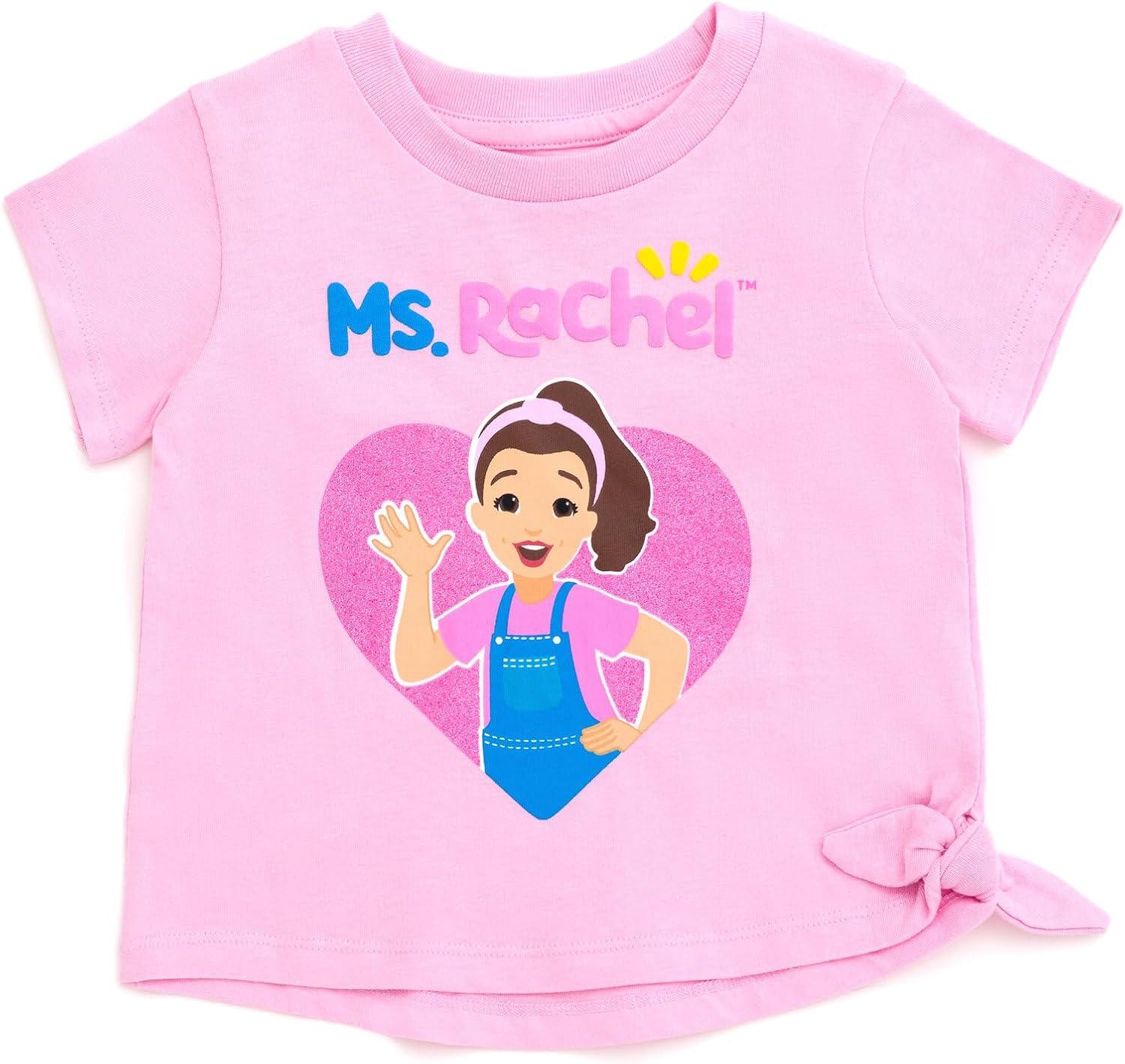 imageMs Rachel TShirt and Chambray Shorts Outfit Set Infant to Toddler Sizes 12 Months 5TPink Blue