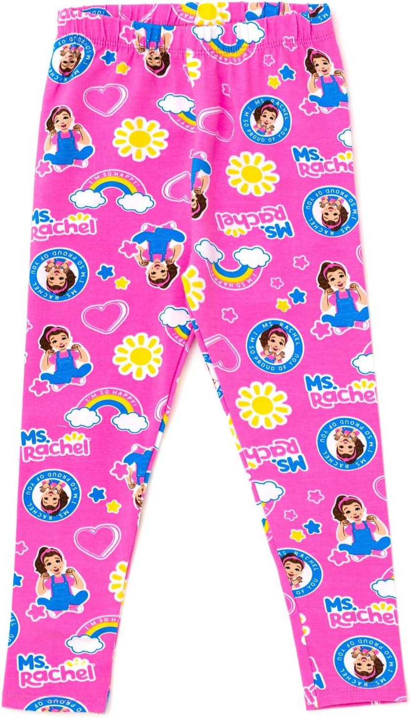 imageMs Rachel TShirt and Leggings Outfit Set Infant to Toddler Sizes 12 Months 5TWhite Pink