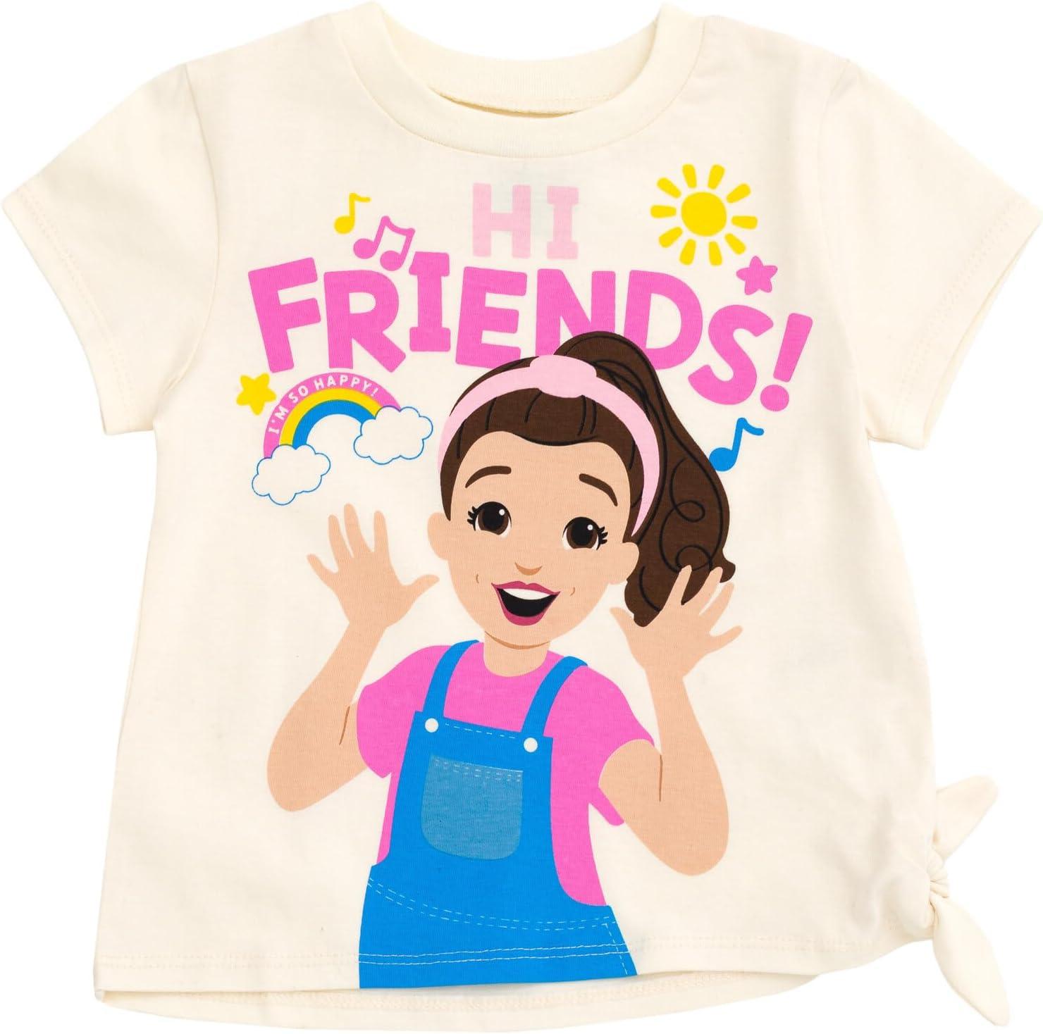 imageMs Rachel TShirt and Leggings Outfit Set Infant to Toddler Sizes 12 Months 5TWhite Pink