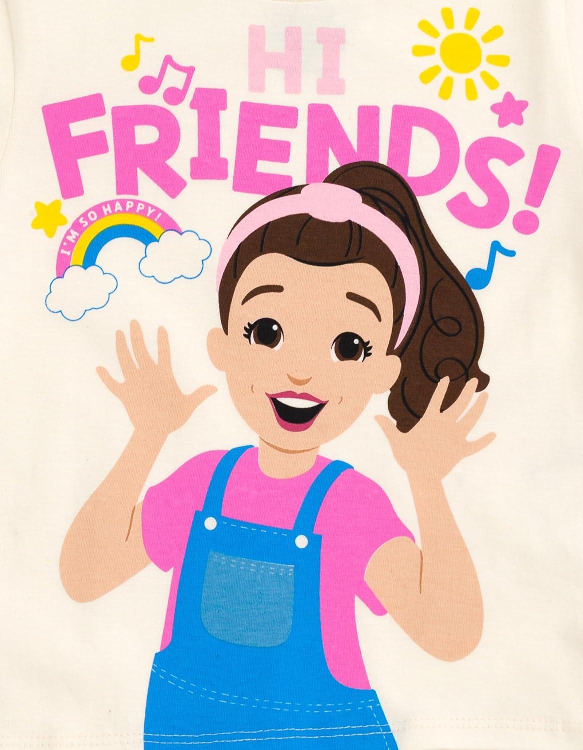 imageMs Rachel TShirt and Leggings Outfit Set Infant to Toddler Sizes 12 Months 5TWhite Pink