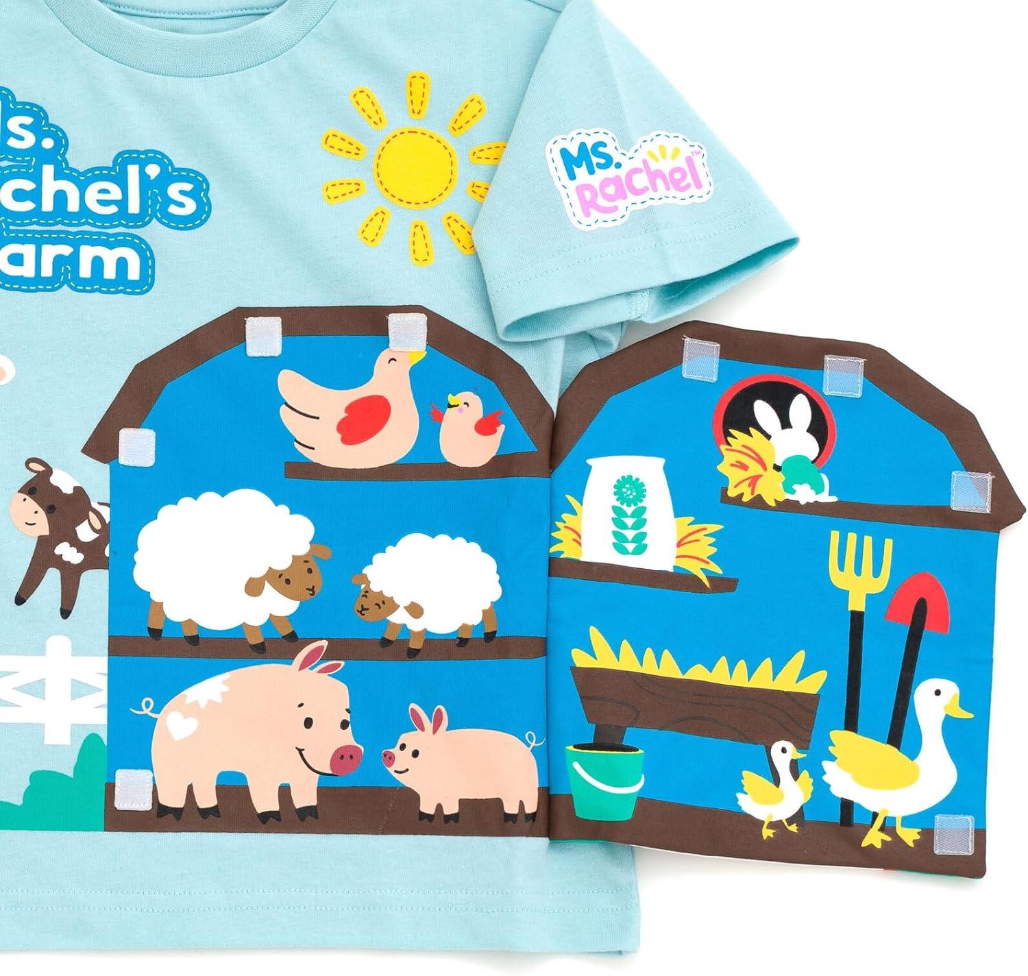 imageMs Rachel TShirt with 3D Flap Infant to Toddler Sizes 12 Months 5TBlue Barn