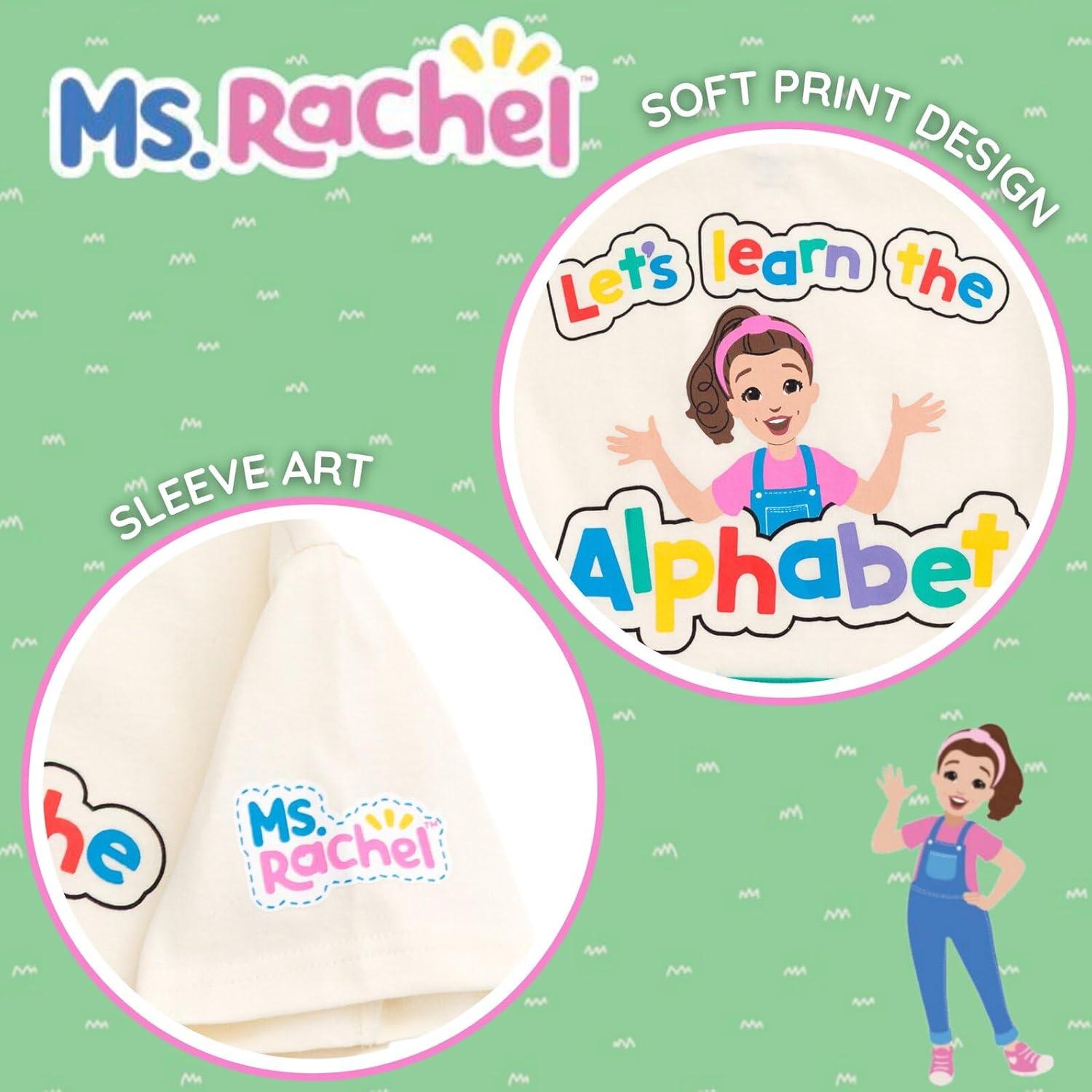 imageMs Rachel TShirt with 3D Flap Infant to Toddler Sizes 12 Months 5TTusk White Abcs
