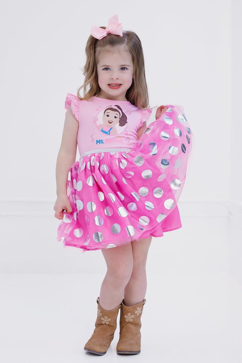 imageMs Rachel Tulle Dress Infant to Toddler Sizes 12 Months 5TBright Pink