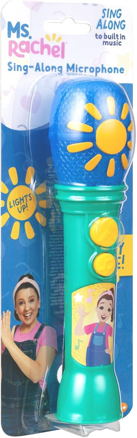 imageeKids Ms Rachel Toy Microphone for Kids Includes Builtin Music and Lights Toddler Toys for Ages 18 Months and Up PurpleGreen