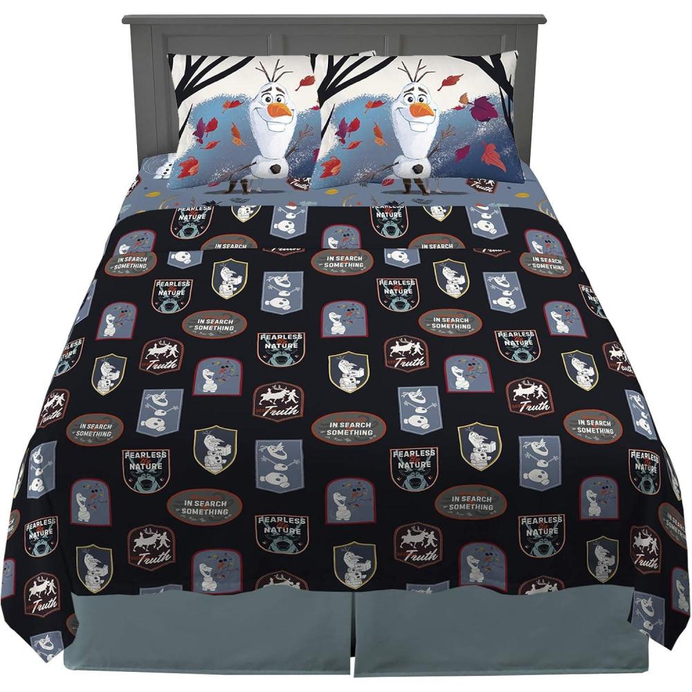 imageFranco Ms Rachel Educational Adventures Bedding Super Soft Cozy 4 Piece Microfiber Sheet Set Full Officially Licensed Product KidsDisney Frozen 2 Olaf