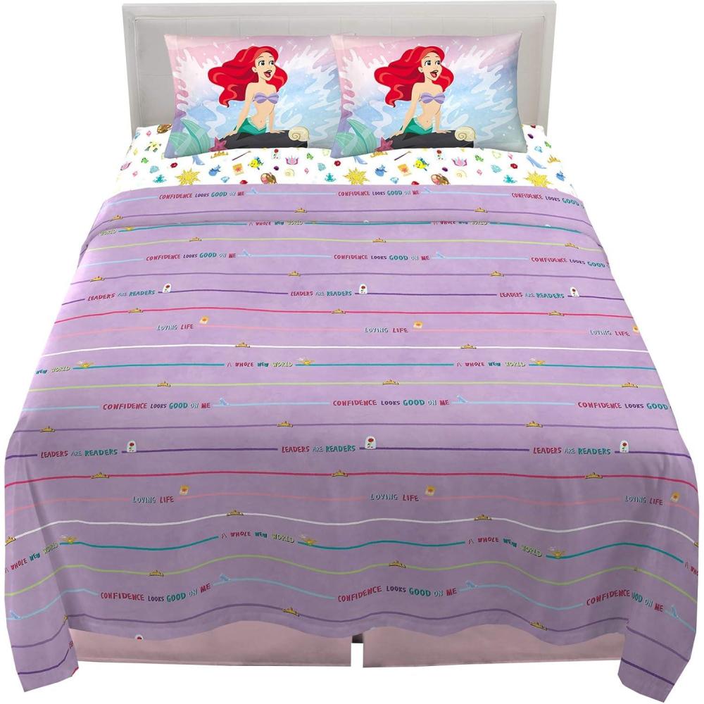 imageFranco Ms Rachel Educational Adventures Bedding Super Soft Cozy 4 Piece Microfiber Sheet Set Full Officially Licensed Product KidsDisney Princess