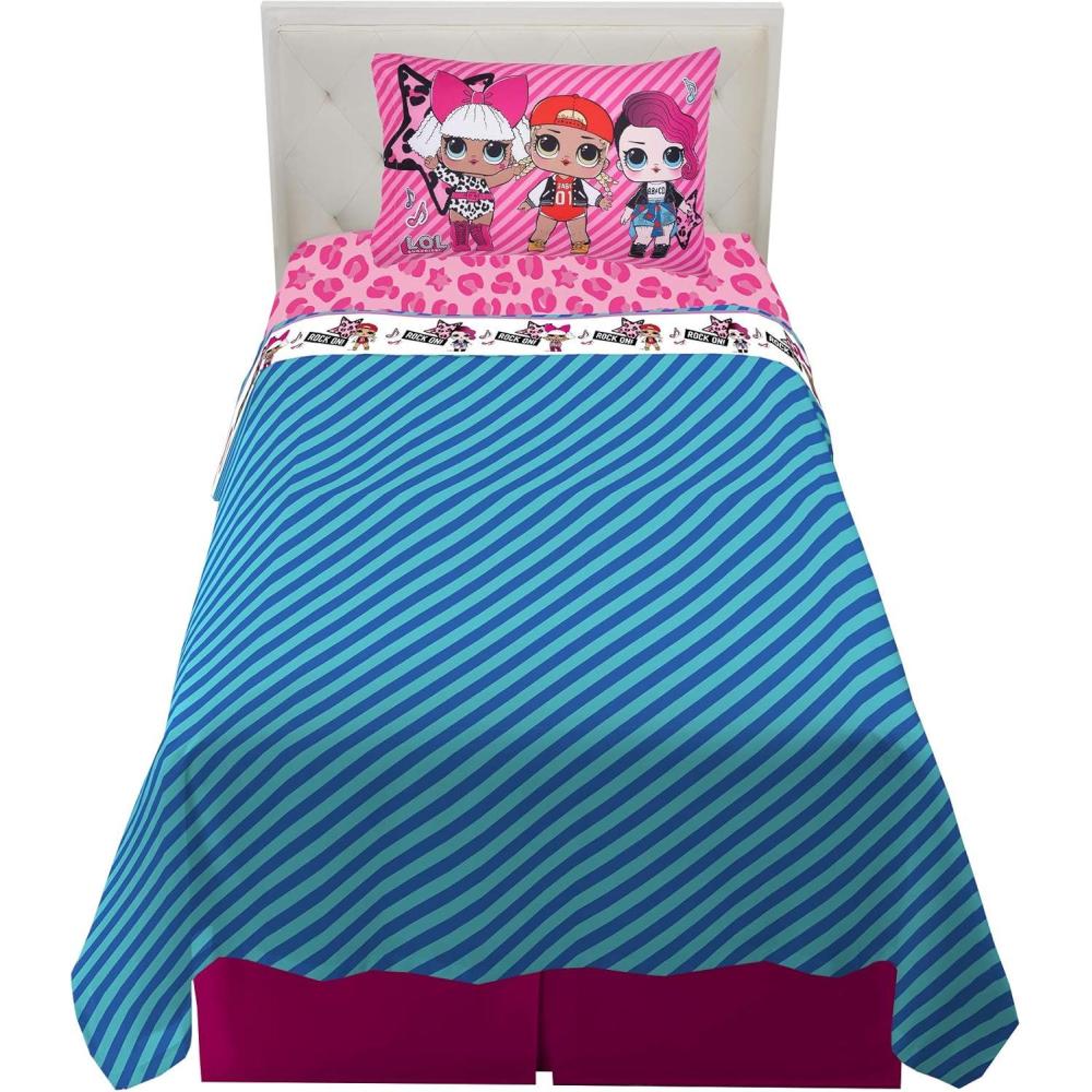 imageFranco Ms Rachel Educational Adventures Bedding Super Soft Cozy 4 Piece Microfiber Sheet Set Full Officially Licensed Product KidsLol Surprise