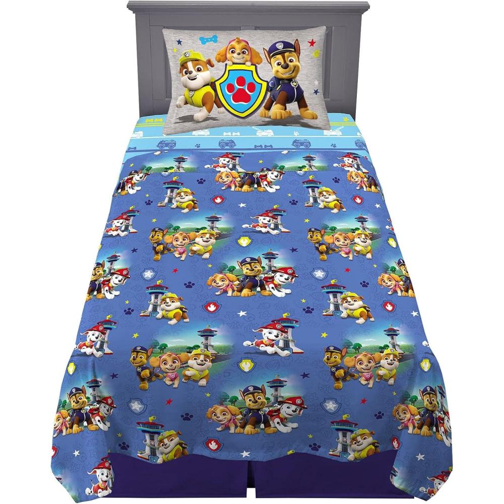imageFranco Ms Rachel Educational Adventures Bedding Super Soft Cozy 4 Piece Microfiber Sheet Set Full Officially Licensed Product KidsPaw Patrol