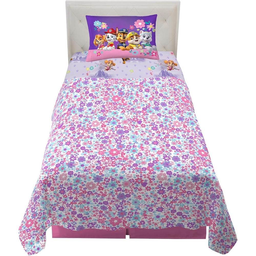 imageFranco Ms Rachel Educational Adventures Bedding Super Soft Cozy 4 Piece Microfiber Sheet Set Full Officially Licensed Product KidsPaw Patrol Girls