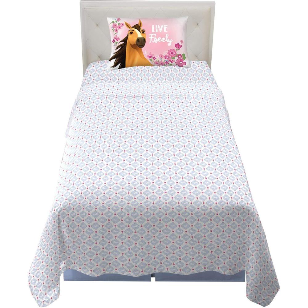 imageFranco Ms Rachel Educational Adventures Bedding Super Soft Cozy 4 Piece Microfiber Sheet Set Full Officially Licensed Product KidsSpirit Riding Free
