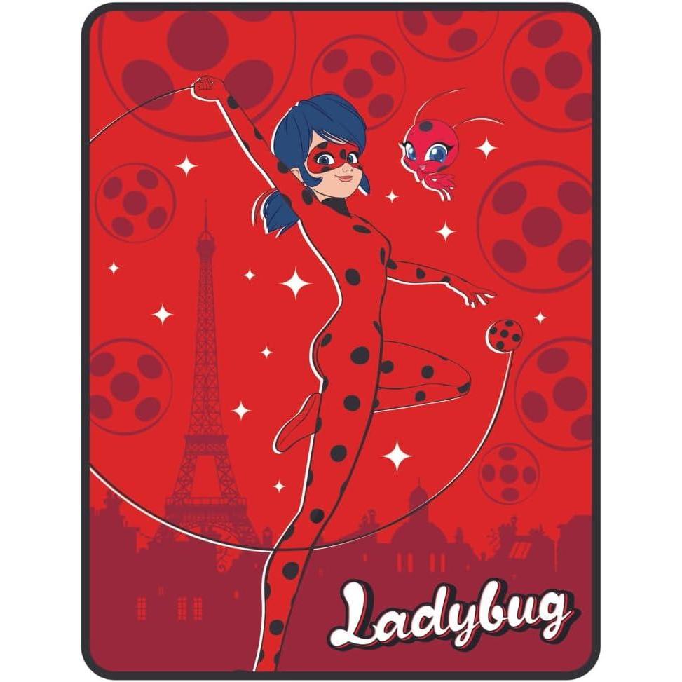 imageFranco Ms Rachel Educational Adventures Bedding Super Soft Cozy Throw 46 in x 60 in Officially Licensed Product KidsMiraculous Ladybug