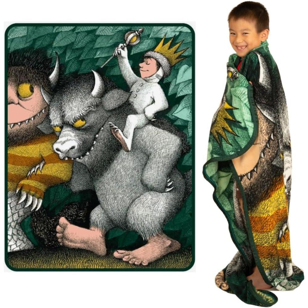 imageFranco Ms Rachel Educational Adventures Bedding Super Soft Cozy Throw 46 in x 60 in Officially Licensed Product KidsWhere the Wild Things Are