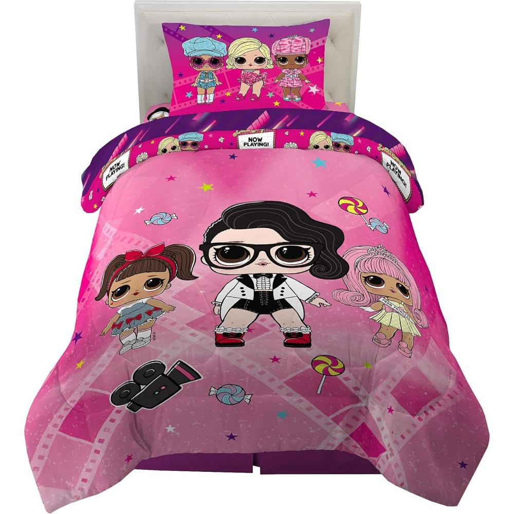 imageFranco Ms Rachel Educational Adventures Kids Bedding Super Soft Microfiber Comforter and Sheet Set 4 Piece Twin Size Officially Licensed ProductLol Surprise