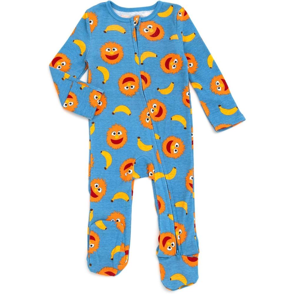 imageMs Rachel Floral Baby Girls Zip Up Sleep N Play Newborn to Infant Sizes Newborn 24 MonthsBlue