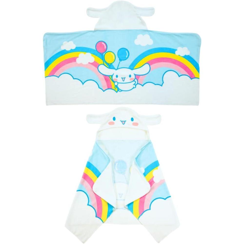 imageMs Rachel Kids Super Soft BathPoolBeach Soft Cotton Terry Hooded Towel Wrap 24 in x 50 in Officially Licensed Product By FrancoCinnamoroll