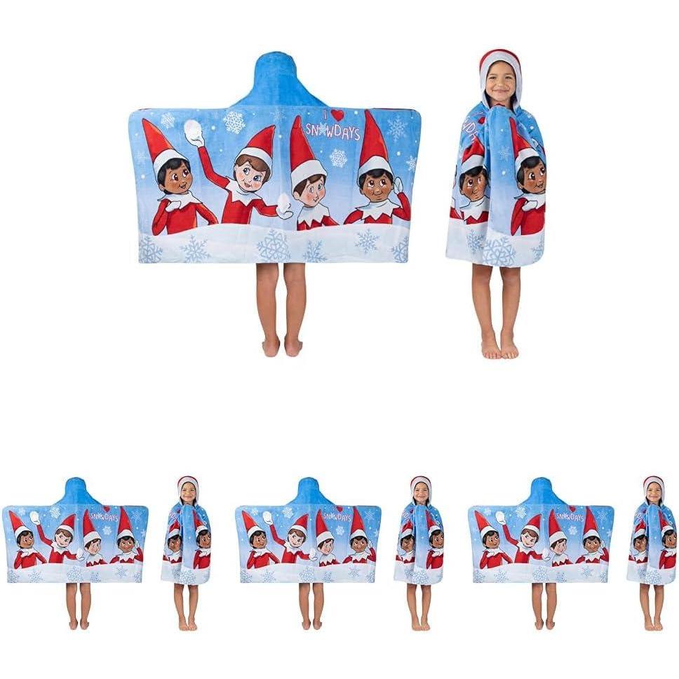 imageMs Rachel Kids Super Soft BathPoolBeach Soft Cotton Terry Hooded Towel Wrap 24 in x 50 in Officially Licensed Product By FrancoElf on the Shelf