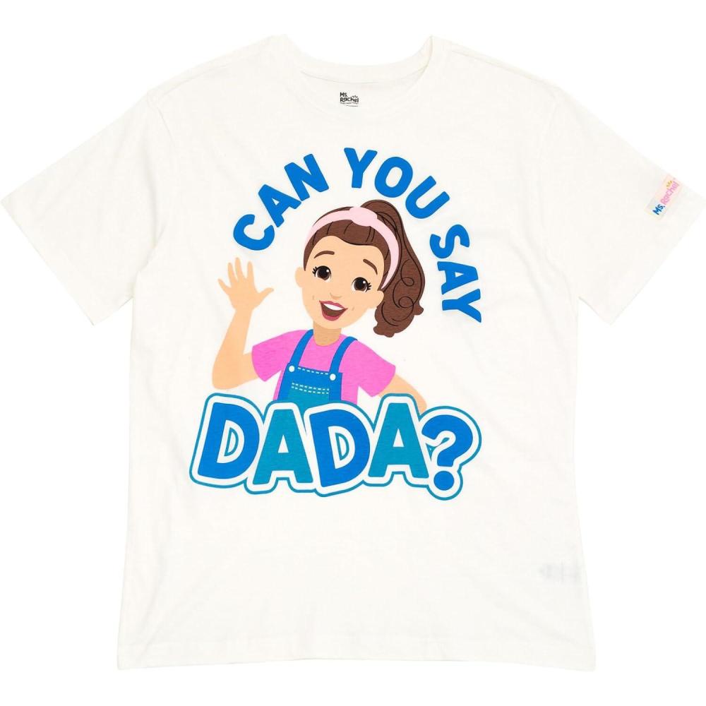 imageMs Rachel Matching Family TShirt Newborn to Adult Sizes Newborn 2XLWhite Dada