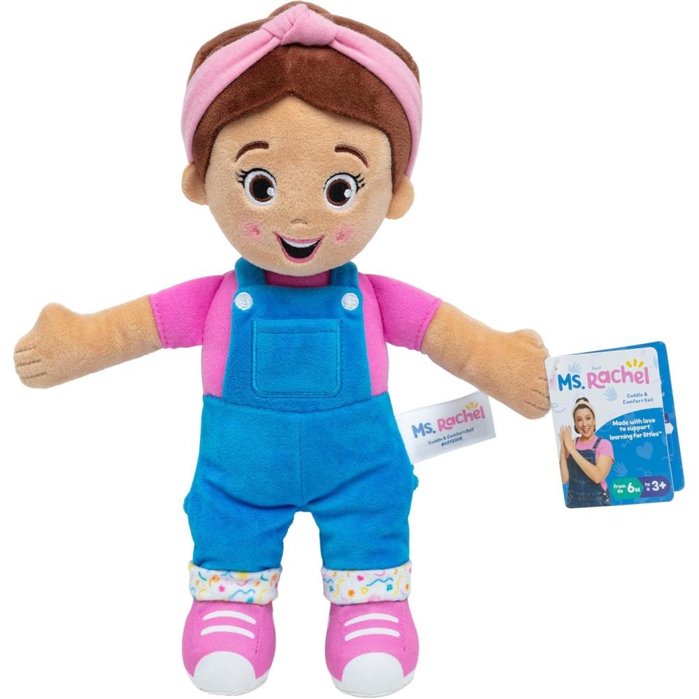 imageMs Rachel Official Cuddle ampamp Comfort Doll 11 Premium Plush Baby Toy Toddler Toys for Girls ampamp Boys for Ages 6 Months to 3