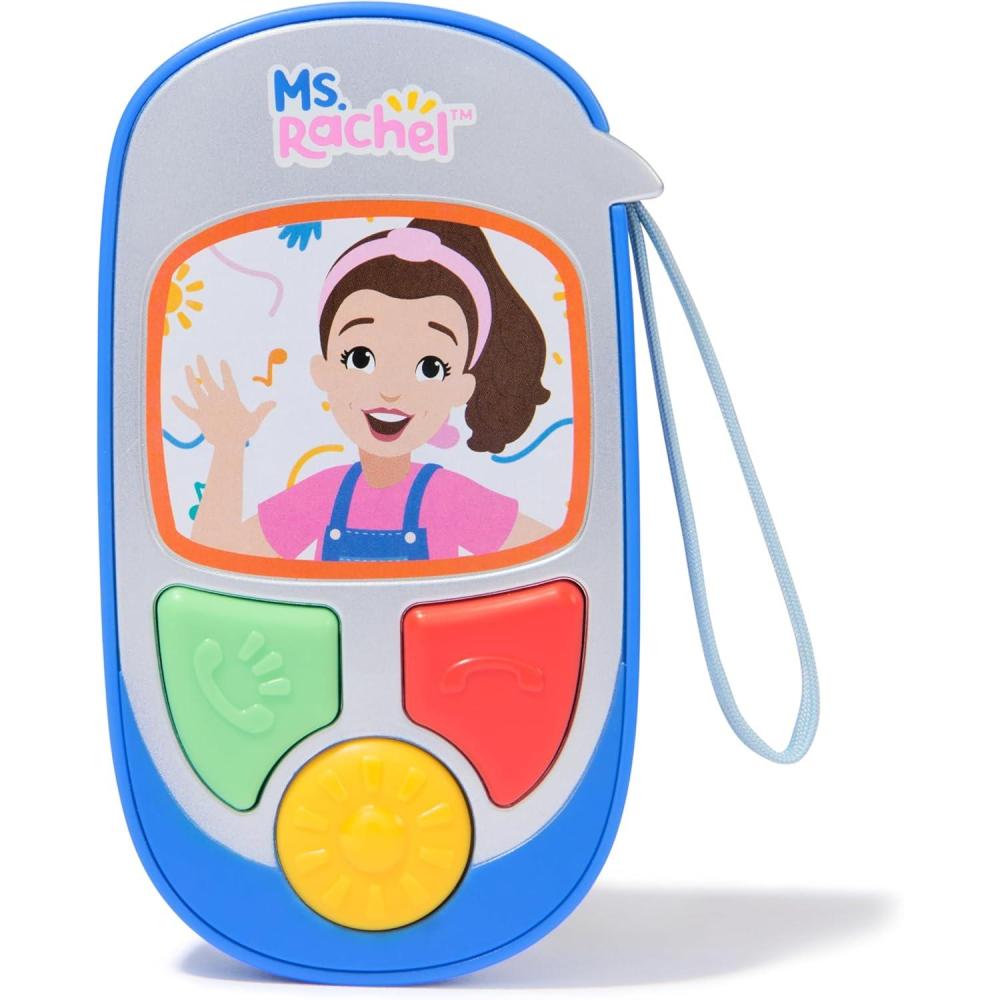 imageMs Rachel Official Electronic Talk with Me Learning Phone with Conversational Phrases Educational Toys ampamp Toddler Toys for Girls ampamp Boys Ages 13