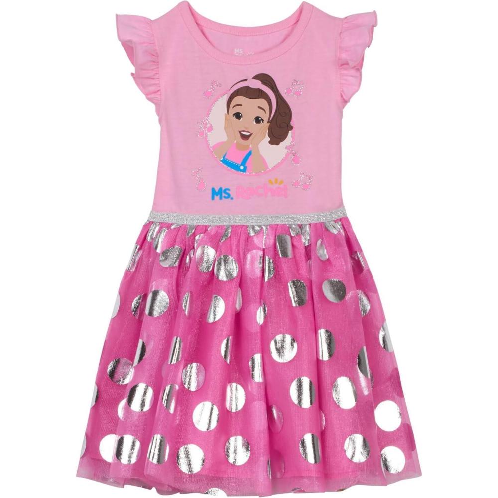 imageMs Rachel Tulle Dress Infant to Toddler Sizes 12 Months 5TBright Pink