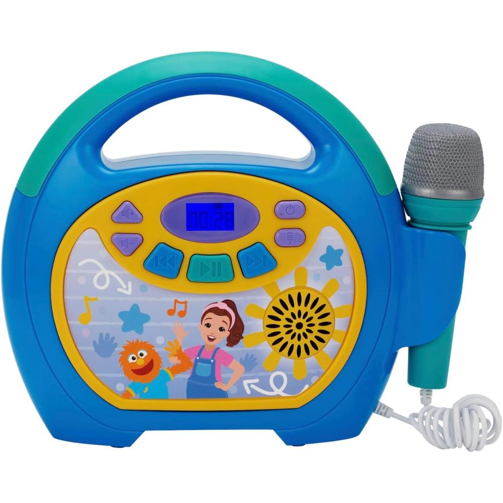 imageeKids Ms Rachel Kids Karaoke Machine Portable Bluetooth Party Speaker with Microphone and Builtin Music Designed for Fans of Ms Rachel Toys