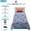 Franco Ms. Rachel Educational Adventures Bedding Super Soft Cozy 4 Piece Microfiber Sheet Set, Full, (Officially Licensed Product) Kids(Blues Clues)