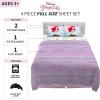 Franco Ms. Rachel Educational Adventures Bedding Super Soft Cozy 4 Piece Microfiber Sheet Set, Full, (Officially Licensed Product) Kids(Disney Princess)