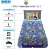Franco Ms. Rachel Educational Adventures Bedding Super Soft Cozy 4 Piece Microfiber Sheet Set, Full, (Officially Licensed Product) Kids(Paw Patrol)