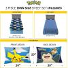 Franco Ms. Rachel Educational Adventures Bedding Super Soft Cozy 4 Piece Microfiber Sheet Set, Full, (Officially Licensed Product) Kids(Pokemon)