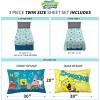 Franco Ms. Rachel Educational Adventures Bedding Super Soft Cozy 4 Piece Microfiber Sheet Set, Full, (Officially Licensed Product) Kids(Spongebob Squarepants)