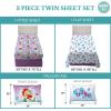 Franco Ms. Rachel Educational Adventures Bedding Super Soft Cozy 4 Piece Microfiber Sheet Set, Full, (Officially Licensed Product) Kids(The Little Mermaid Ariel)