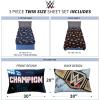 Franco Ms. Rachel Educational Adventures Bedding Super Soft Cozy 4 Piece Microfiber Sheet Set, Full, (Officially Licensed Product) Kids(Wwe)