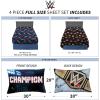 Franco Ms. Rachel Educational Adventures Bedding Super Soft Cozy 4 Piece Microfiber Sheet Set, Full, (Officially Licensed Product) Kids(Wwe Super Stars)