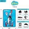 Franco Ms. Rachel Educational Adventures Bedding Super Soft Cozy Throw, 46 in x 60 in, (Officially Licensed Product) Kids(Dr Seuss)