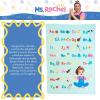 Franco Ms. Rachel Educational Adventures Bedding Super Soft Cozy Throw, 46 in x 60 in, (Officially Licensed Product) Kids(Ms. Rachel – Colorful Abc)