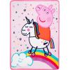 Franco Ms. Rachel Educational Adventures Bedding Super Soft Cozy Throw, 46 in x 60 in, (Officially Licensed Product) Kids(Peppa Pig)