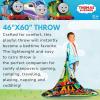 Franco Ms. Rachel Educational Adventures Bedding Super Soft Cozy Throw, 46 in x 60 in, (Officially Licensed Product) Kids(Thomas & Friends)