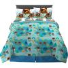 Franco Ms. Rachel Educational Adventures Kids Bedding Super Soft Microfiber Comforter and Sheet Set, 4 Piece Twin Size, (Officially Licensed Product)(Animal Crossing)