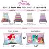 Franco Ms. Rachel Educational Adventures Kids Bedding Super Soft Microfiber Comforter and Sheet Set, 4 Piece Twin Size, (Officially Licensed Product)(Disney Princess)