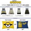 Franco Ms. Rachel Educational Adventures Kids Bedding Super Soft Microfiber Comforter and Sheet Set, 4 Piece Twin Size, (Officially Licensed Product)(Minions the Rise of Gru)