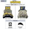 Franco Ms. Rachel Educational Adventures Kids Bedding Super Soft Microfiber Comforter and Sheet Set, 4 Piece Twin Size, (Officially Licensed Product)(Minions the Rise of Gru)