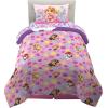 Franco Ms. Rachel Educational Adventures Kids Bedding Super Soft Microfiber Comforter and Sheet Set, 4 Piece Twin Size, (Officially Licensed Product)(Paw Patrol Girls)