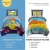 Franco Ms. Rachel Educational Adventures Kids Bedding Super Soft Microfiber Comforter and Sheet Set, 4 Piece Twin Size, (Officially Licensed Product)(Pokemon)