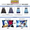 Franco Ms. Rachel Educational Adventures Kids Bedding Super Soft Microfiber Comforter and Sheet Set, 4 Piece Twin Size, (Officially Licensed Product)(Sonic the Hedgehog)