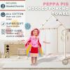 Franco Ms. Rachel Kids Beach/Pool/Bath/Camping Hooded Towel Poncho 24″ X 22″, Absorbent Cotton Cover up, (Officially Licensed Product)(Peppa Pig)