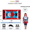 Franco Ms. Rachel Kids Beach/Pool/Bath/Camping Hooded Towel Poncho 24″ X 22″, Absorbent Cotton Cover up, (Officially Licensed Product)(Thomas)
